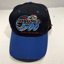NASCAR Vintage Daytona 500 2002 Snapback Hat Great American Race USA Flag ISC