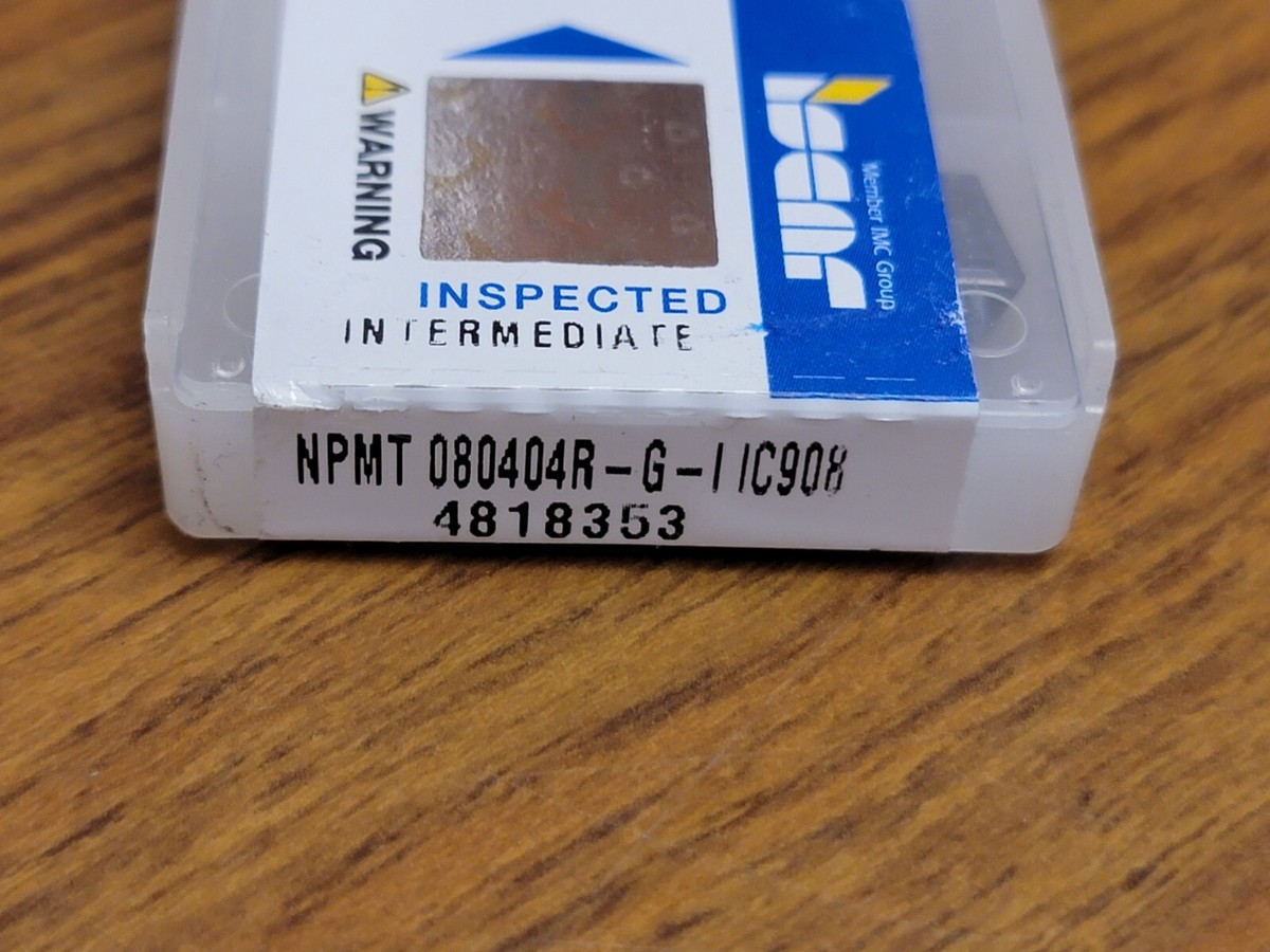 Iscar - 4818353 - NPMT 080404R-G-I IC908 - 10 Rhomboidic Inserts