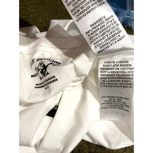 TR True Religion festival scoop butterfly cut tee/tank top size S small white - Picture 9 of 9