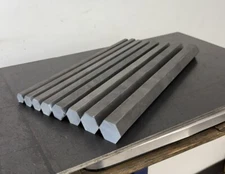 12L14 Steel Hex Bar Stock Assortment – 8 Pcs – CNC Lathe Machining Rods