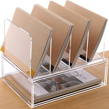 Desk Organizers and Accessories, Acrylic Desk Organizer with Drawer, Office Supp