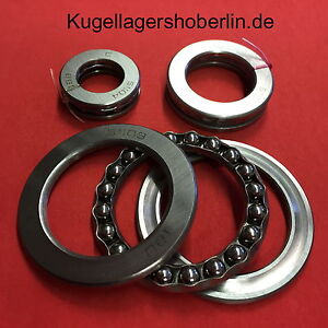 Drucklager 51105 Axial Kugellager 10 Axiallager 25 x 42 x 11 mm 