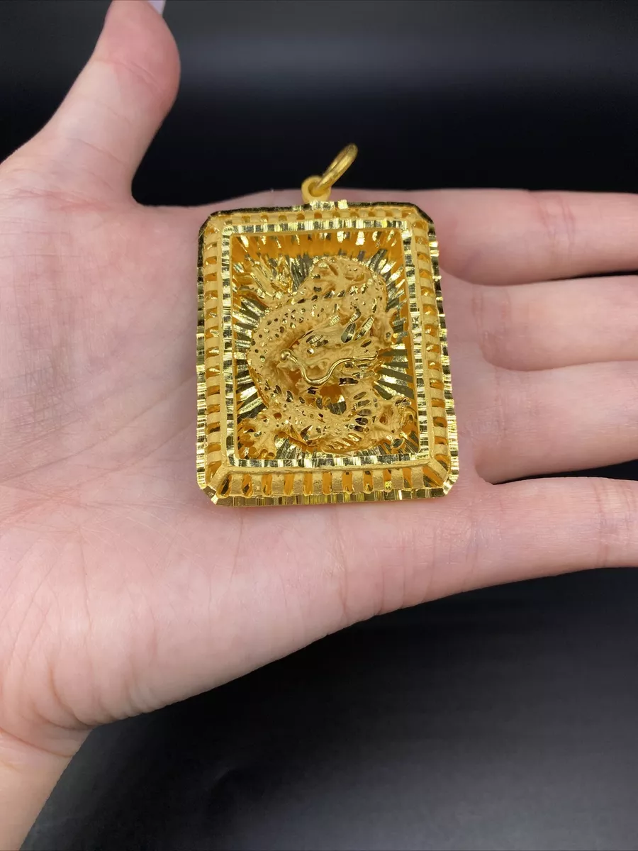 24k gold 2024 dragon pendant