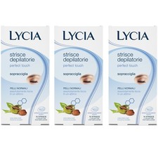 48 pezzi LYCIA Strisce Depilatorie PERFECT TOUCH Sopracciglia Pelli Normali