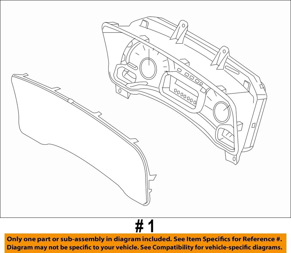 Used Speedometer Gauge fits: 2012 Ford Expedition cluster column shift MPH w/mes Foto 4 de 4