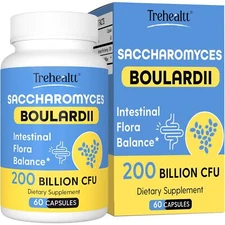 Saccharomyces Boulardii Probiotics 200 Billion CFUs Clinically-Studied Probio...
