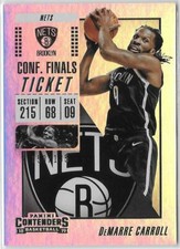 2018-19 Panini Contenders DEMARRE CARROLL CONFERENCE FINALS TICKET #92 NETS /135