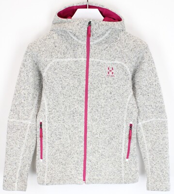 Haglofs Swook Kapuze Damen Klein Mischung Gestrickt Raglan Ärmel Taschen Logo