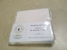 Burt's Bees 100 Organic Standard 16" x 32" Changing Pad Cover, Blossom Stripe