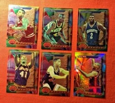 1993-94 Topps Finest Basketball 6-card Lot Shawn Kemp, Larry Johnson, Armstrong