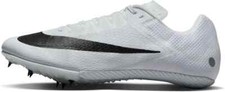 NIKE ZOOM RIVAL SPRINT TRACK SPIKES WHITE AND BLACK DC8753-100 4.5-13 NIB NO LID