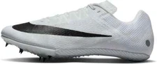 NIKE ZOOM RIVAL SPRINT TRACK SPIKES WHITE AND BLACK DC8753-100 4.5-13 NIB NO LID