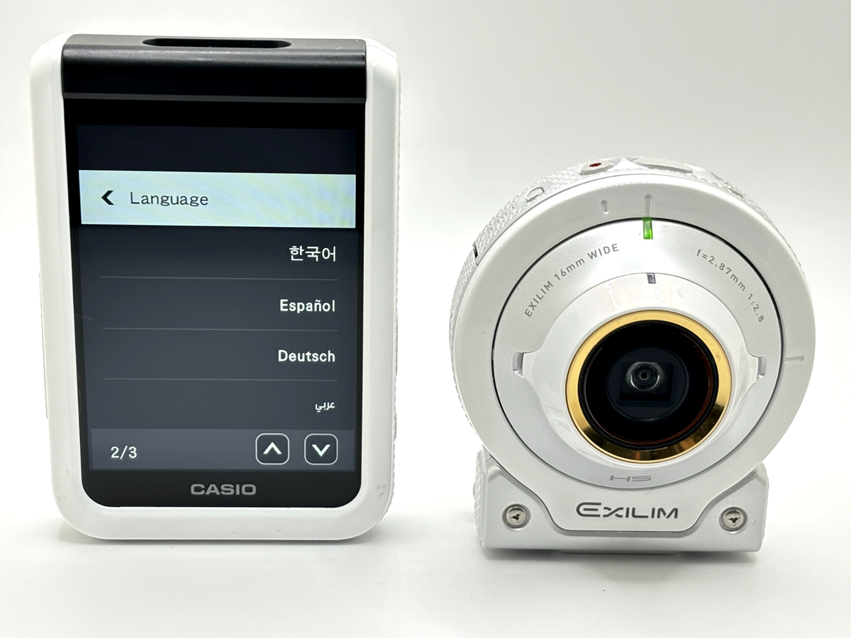 CASIO★ EXILIM★FR-100L★White Near Mint] CASIO EX-FR100L Separate type Digital Camera 10.2MP