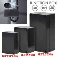 Waterproof Plastic Project Enclosure DIY Electrical Junction Box Dustproof Black
