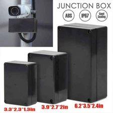 Waterproof Plastic Project Enclosure DIY Electrical Junction Box Dustproof Black