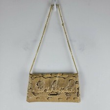 Vintage Susan Gail Genuine Snake Shoulder Bag Snap Closure Made In Spain 
