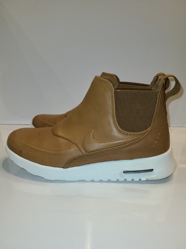 Nike Air Max Thea Mid Womens 8.5 Ale Brown Leather Chukka Boot Shoes 859550-200 - 第 3/10 張圖片
