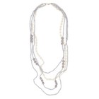 Premium Long Multi-Row Layered Lace Floral Beaded Fashion Necklace | eBay