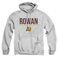 Rowan University Adult Pullover Hoodie Stacked, Athletic Heather, S-3XL