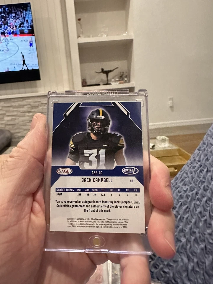 2023 Sage Aspire - Red #ASP-JC Jack Campbell (AU, RC) - Image 2 of 2