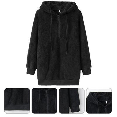 Hooded Puffer Jacket Women's Sweater Warm Hoodie Hand