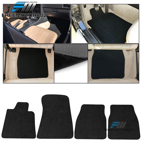 8491 E30 3 Series Coupe Floor Mats Carpets Front & Rear 4PC Black FOR (BMW) eBay