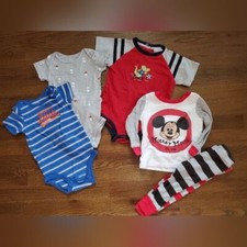 Mixed Boys 12M lot bodysuits pajamas