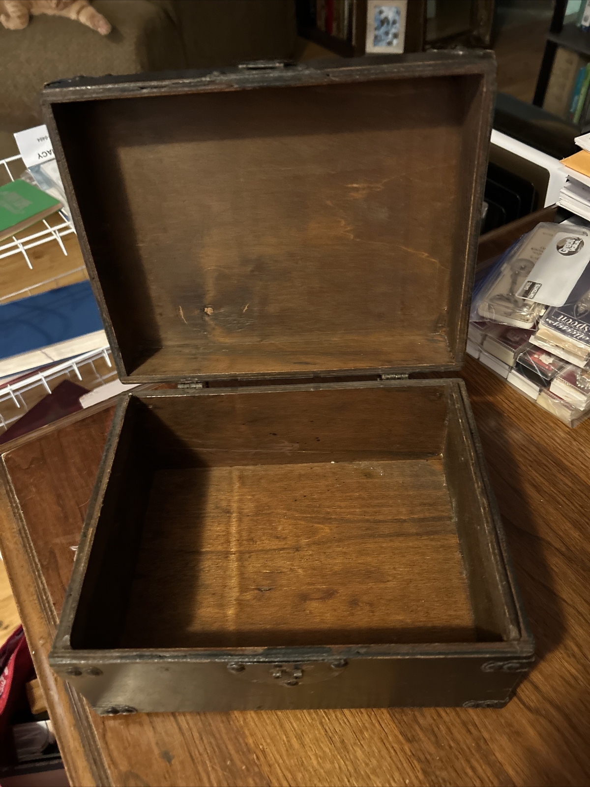 Antique Wooden Box eBay