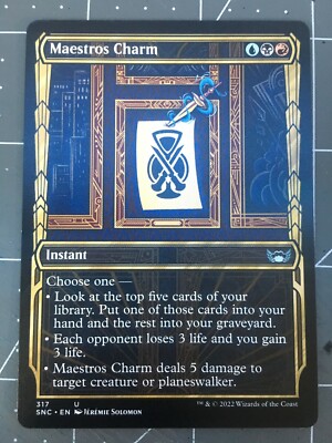 Maestros Charm, Showcase, NM, MTG Streets of New Capenna, Pack Fresh!