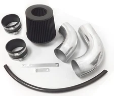 All Black For 2PC 2002-2008 Dodge Ram 1500 3.7L V6 Cold Air Intake Kit + Filter