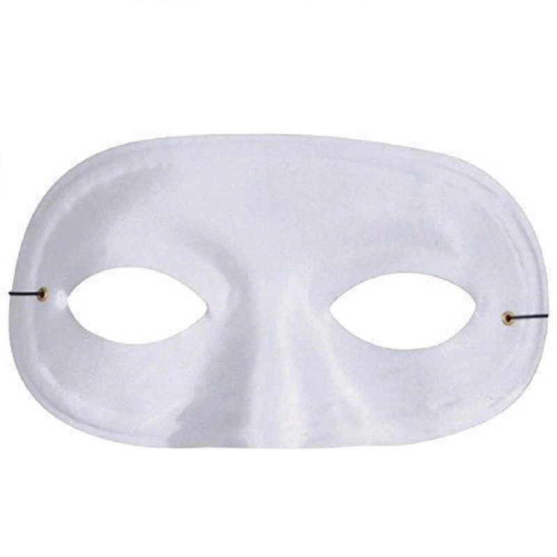 Domino Eye 1/2 Mask - Satin - Costume Accessory - 2 Colors - Image 2 of 2