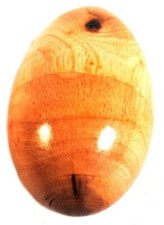 Fair Trade Large Size Wood Egg Shaker Unpainted 16.5Cm Circumference 