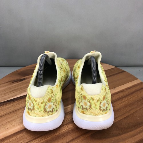 Skechers Summits Slip On Yellow Floral Print Foam Comfort Shoes Womens 9.5 - Picture 4 of 8
