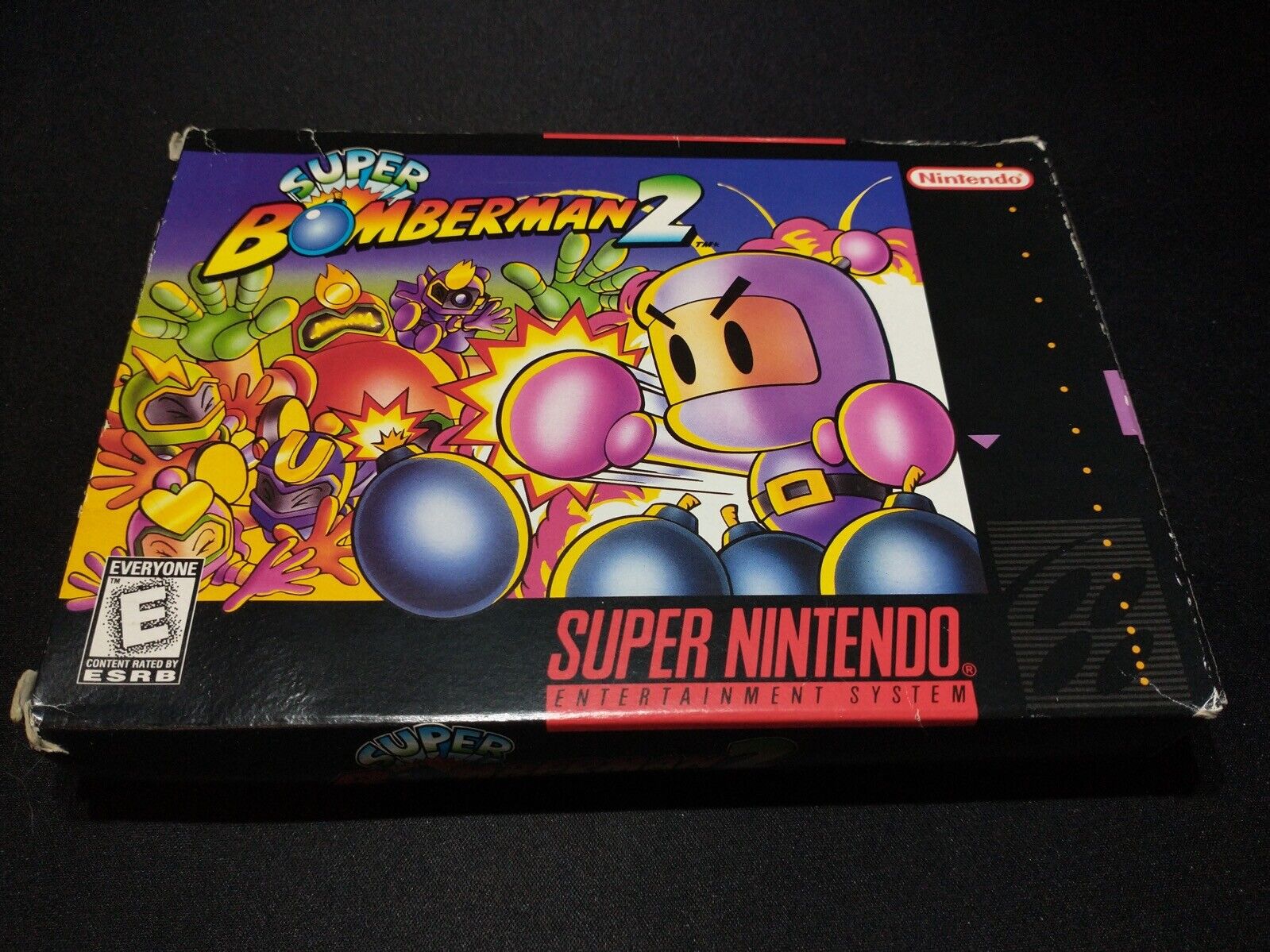 Super Bomberman 2 Authentique super nintendo Snes Exmt État Complet N Boîte