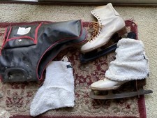 Vintage 70 s Sz 7 Girls Figure Skates CCM Pathfinder
