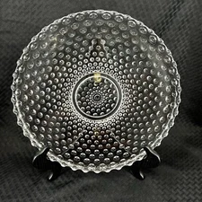 VINTAGE DUNCAN & MILLER HOBNAIL PATTERN 13" GLASS SERVING DISH