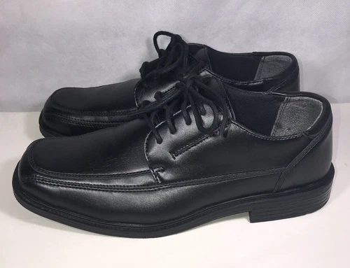 George Dress Shoes Men 10.5 Black Lace Up Formal Lightweight - Picture 3 of 7