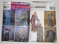 Pattern Costumes Butterick Simplicity Capes Medieval Robes 4050 5840 Halloween