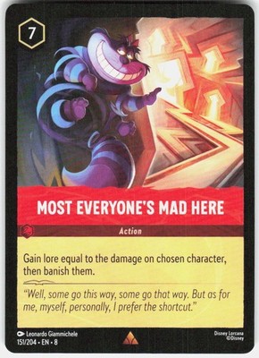 Most Everyone's Mad Here 151/204 Reign of Jafar Disney Lorcana