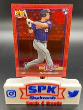 2021 Topps Archives ALEX KIRILLOFF RED HOT FOIL PARALLEL 7/50 TWINS RC #192