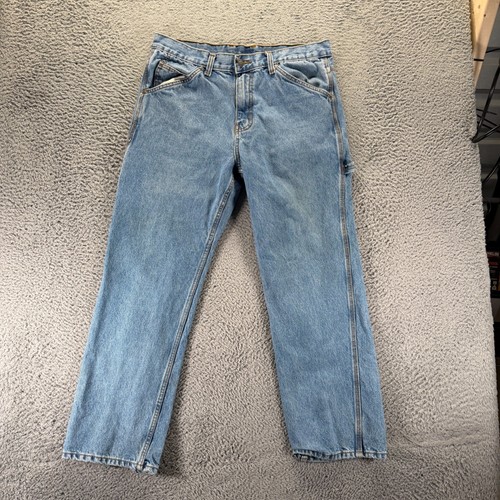 C.E. Schmidt Jeans Mens 36x30 Blue Cotton Denim Straight Leg Carpenter Workwear