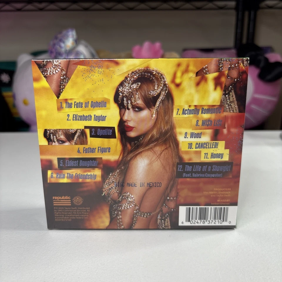 Taylor Swift THE LIFE OF A SHOWGIRL: IT'S RAPTUROUS Limited Edition CD IN HAND - Image 2 of 2