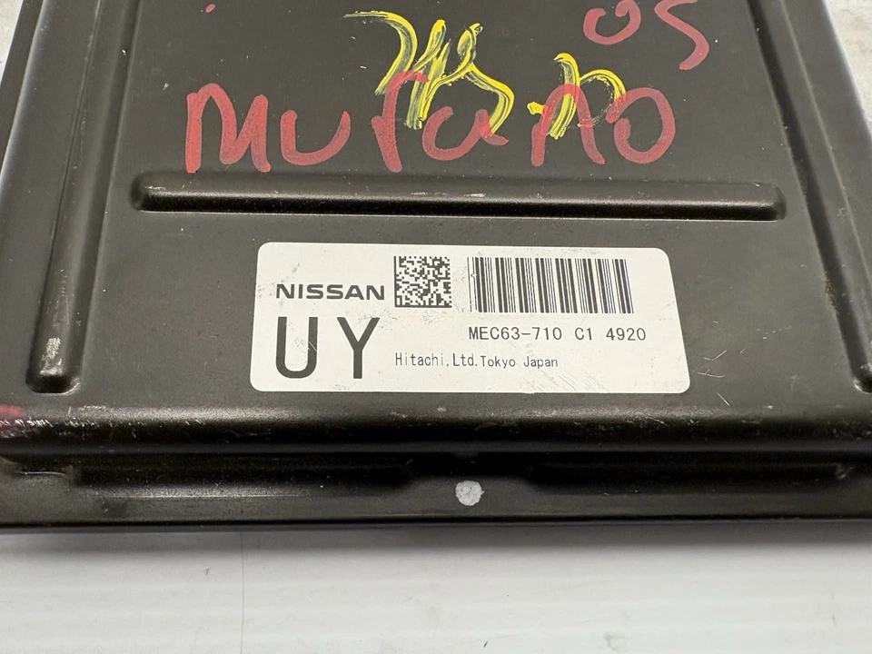 Nissan Murano MEC63-710 C1 2005 computadora cerebro motor control ECU ECM EBX módulo Foto 4 de 4