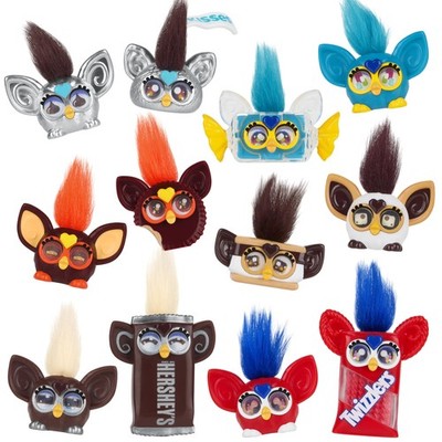 Furby Minis 12 Stück The Hershey Company Figuren, winzig kompakt, mehrfarbig 