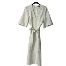 ASOS V-Neck Short Bell Sleeve Midi Sheath Dress, size 8