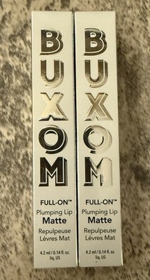 2 Pack BUXOM Velvety Smooth, Matte Finish Lip Plumper 0.14oz, After Hours