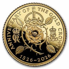 2026 Great Britain 500 Years of the Crown 1/10 oz Gold Proof 6889.40 per troy oz