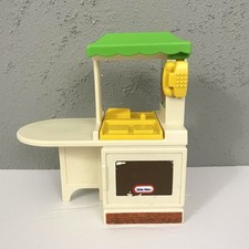 Little Tikes DOLLHOUSE Kitchen Island Miniature Vintage 80s 90s - 5.5" Tall