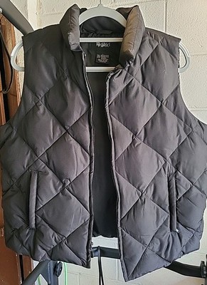 PBX Basics Men's Puffer Vest Size LG Zipper Pockets Full Zip Black