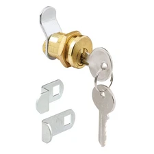 Prime-Line Brass Plated Steel Counter Clockwise Mailbox Lock (Pack of 6)